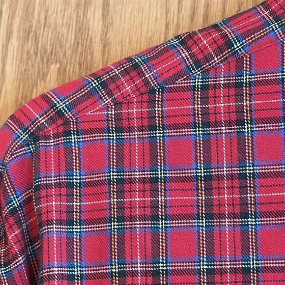 RALPH LAUREN Yarmouth 100% Cotton Plaid Button Down - Picture 9 of 11